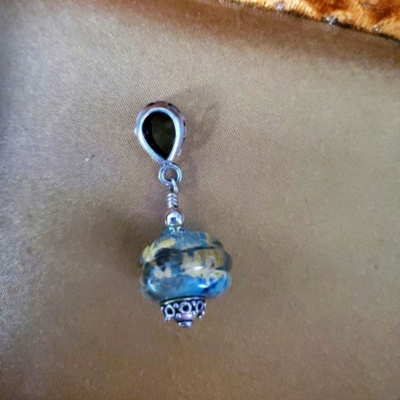 Murano Glass Charm Pendant .925 - Picture 2 of 4